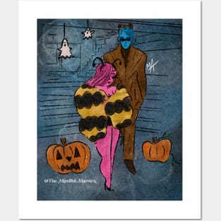 Honey bee and bear Posters and Art